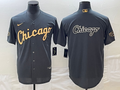Men's Chicago White Sox Dark Gray Replica Game Jersey1