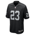 Las Vegas Raiders Dylan Laube Black Team Game Jersey
