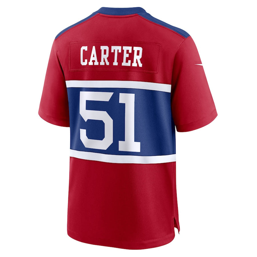 Men's New York Giants Abdul Carter  Red First Round Pick Alternate Game Jersey