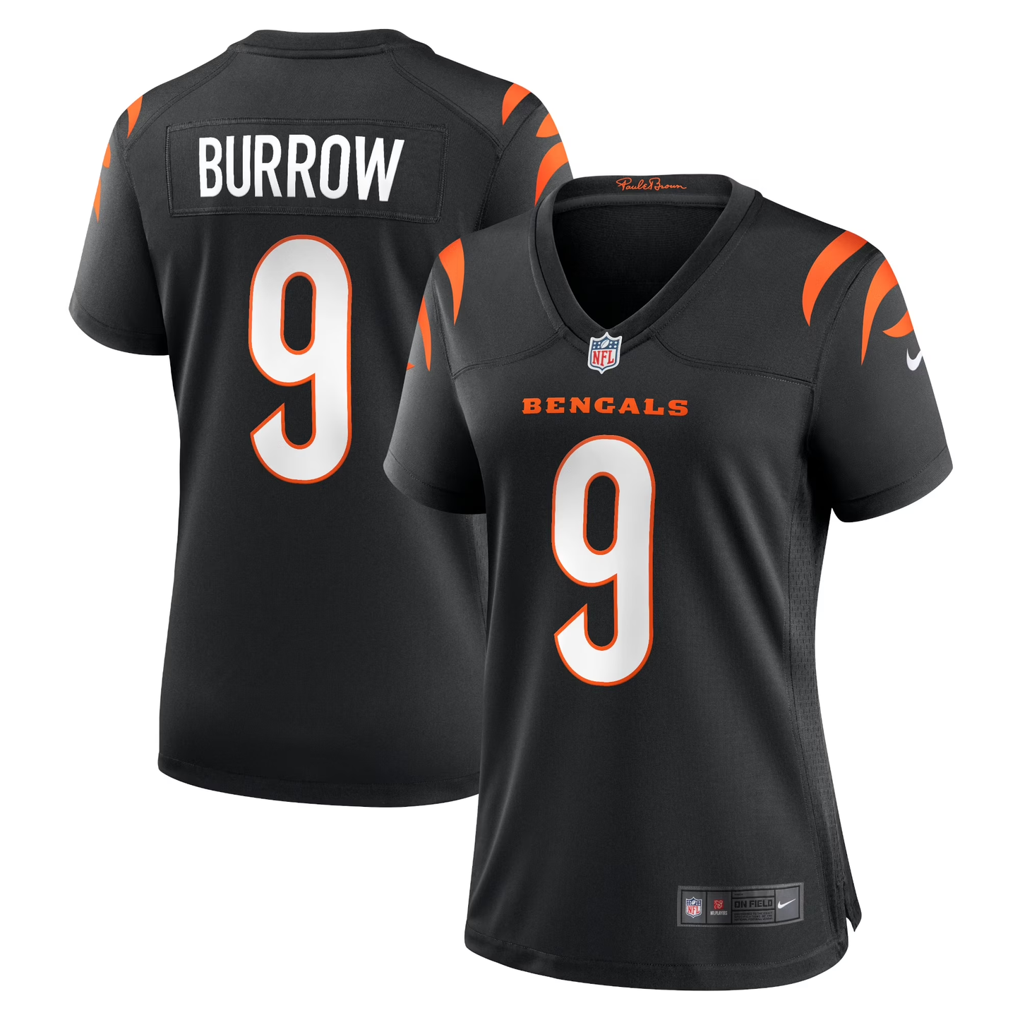 Women's  Joe Burrow Black Cincinnati Bengals Player Game Jersey