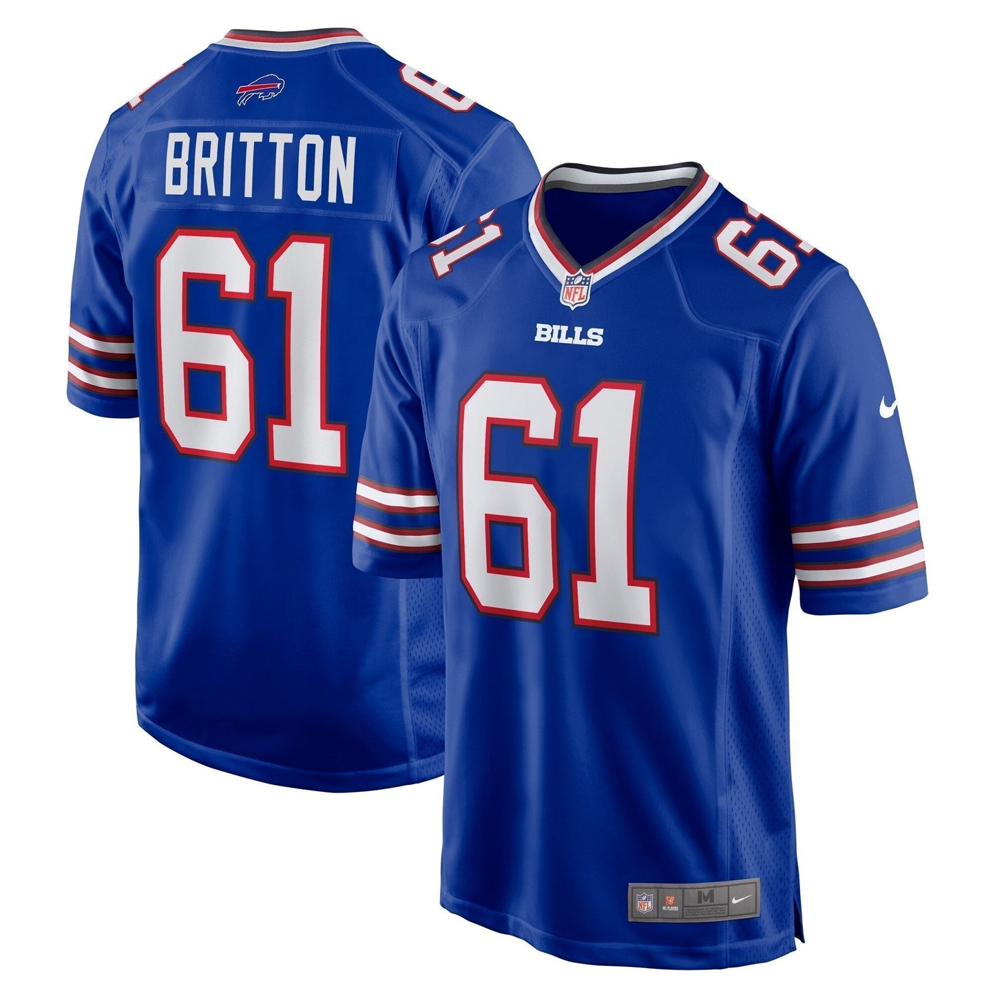 Gunner Britton Buffalo Bills  Game Jersey -  Royal