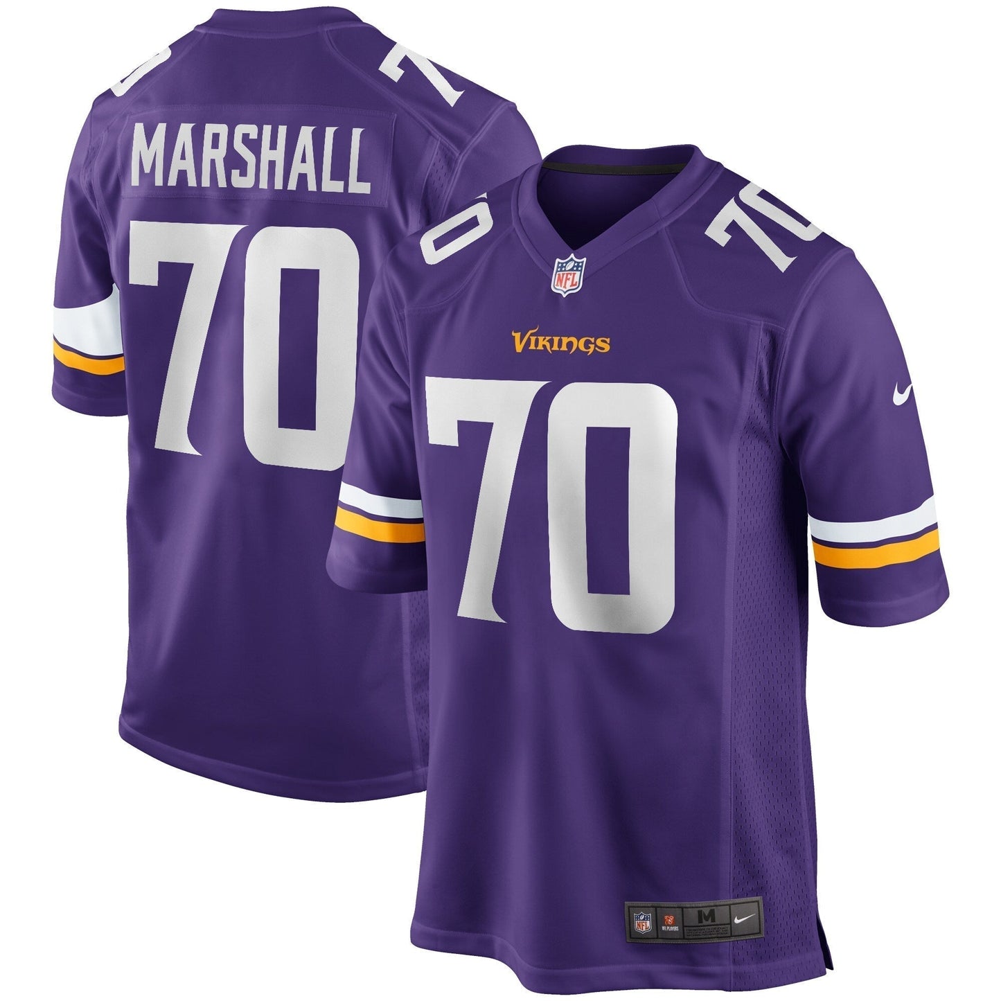 Jim Marshall Minnesota Vikings  Game Retired   Jersey - Purple