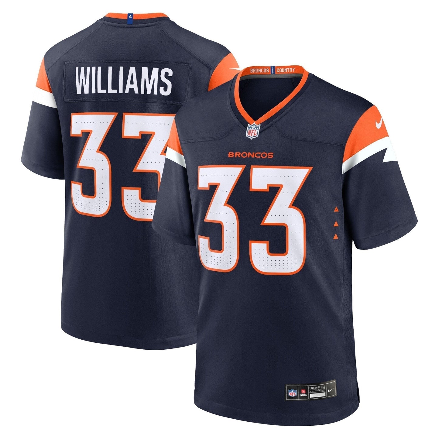 Javonte Williams Denver Broncos  Mile High Collection Alternate Game Jersey - Navy