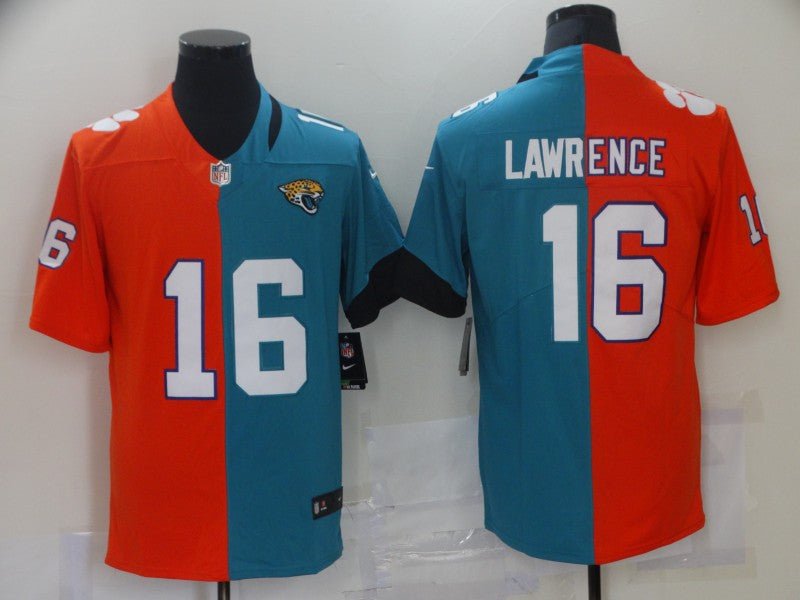 Men's Jacksonville Jaguars Trevor Lawrence Red/Teal Game Jersey