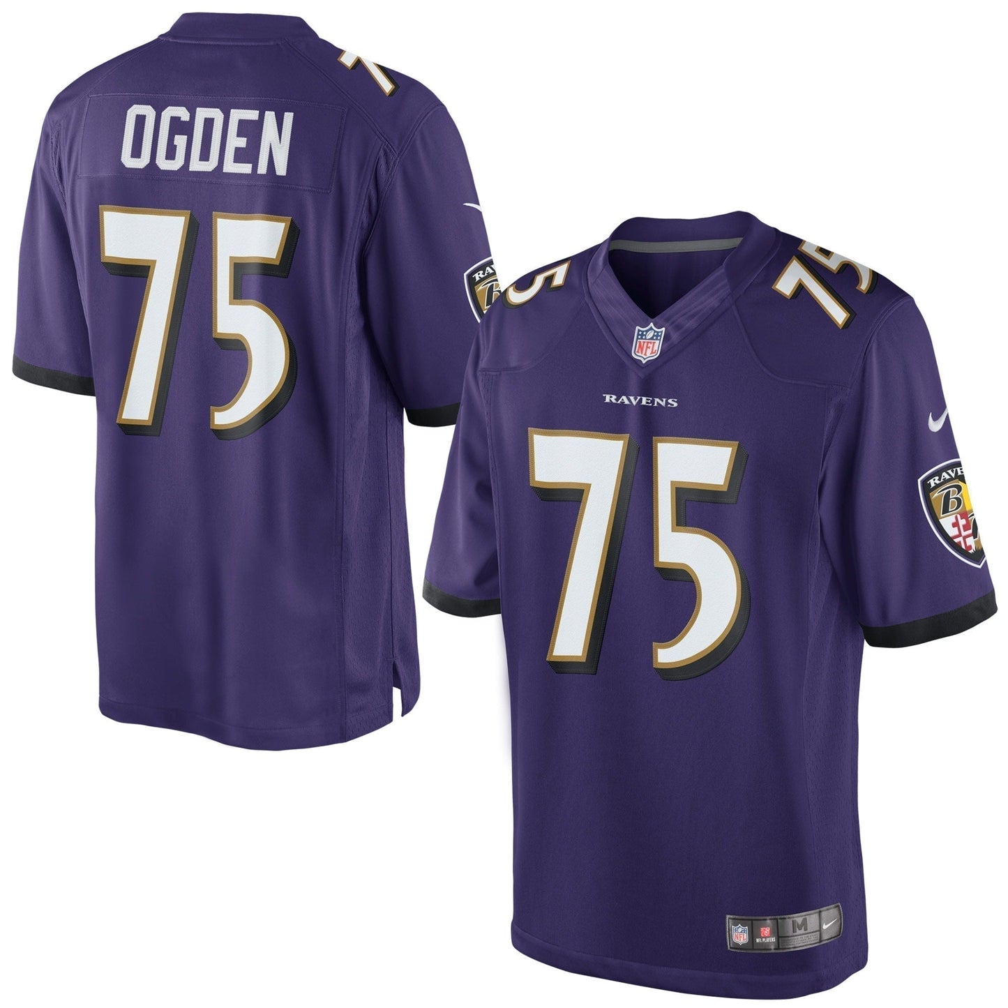 Jonathan Ogden Baltimore Ravens  Retired   Limited Jersey - Purple