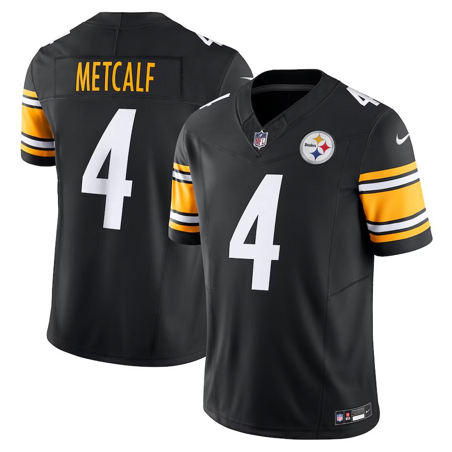 Men's  DK Metcalf Black Pittsburgh Steelers Team Vapor F.U.S.E. Limited Jersey