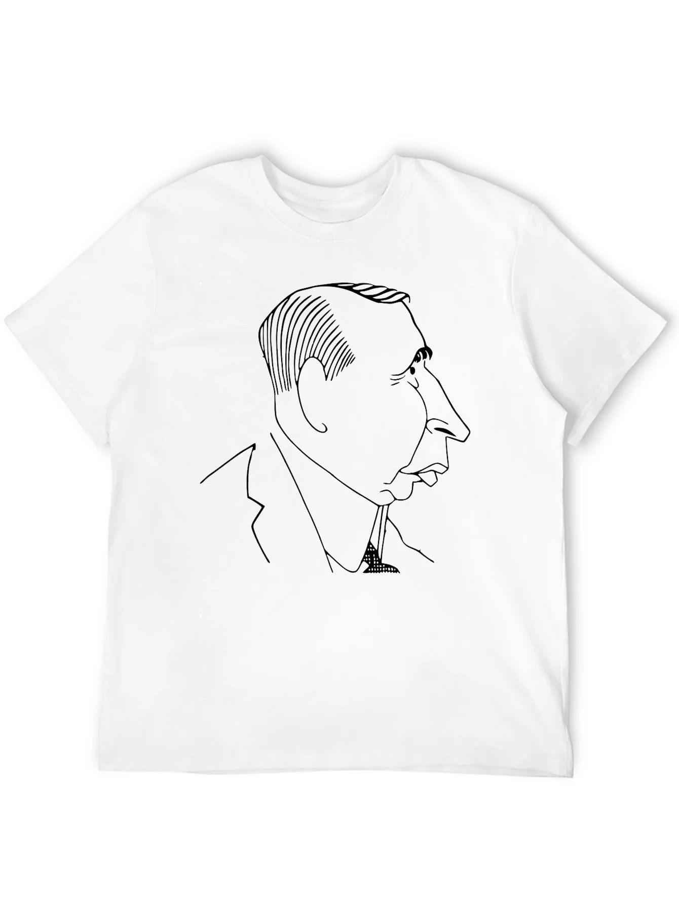 Caricature Silhouette Black T-Shirt