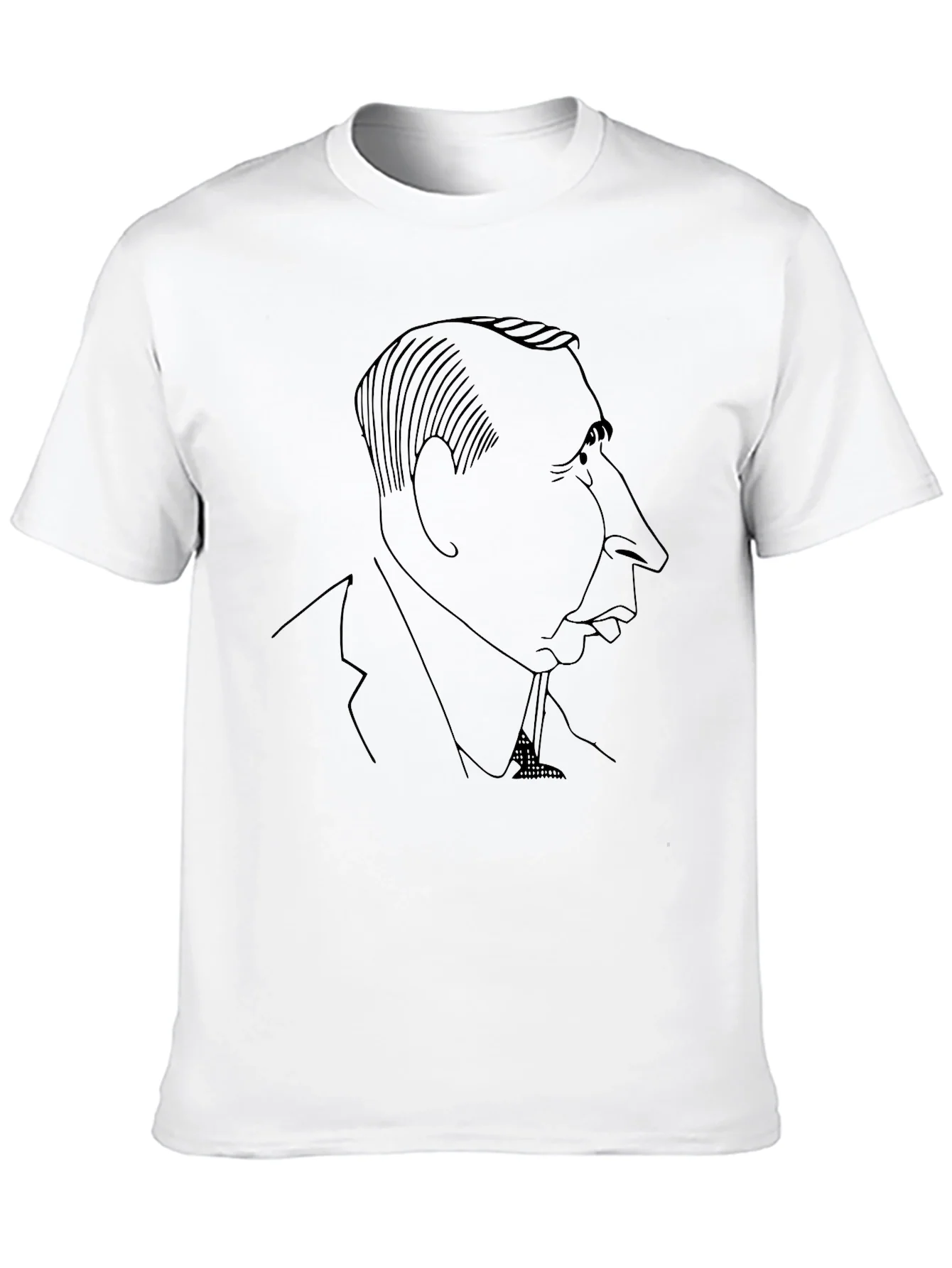 Caricature Silhouette Black T-Shirt