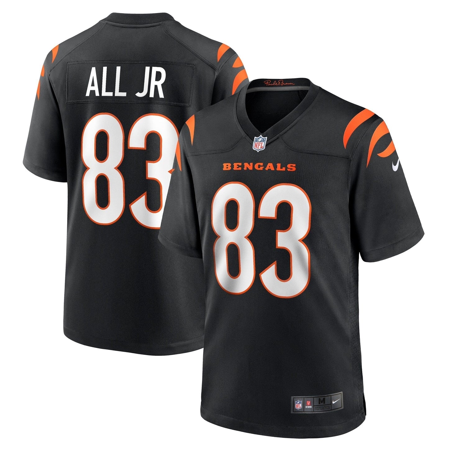 Erick All Jr. Cincinnati Bengals  Team Game Jersey -  Black