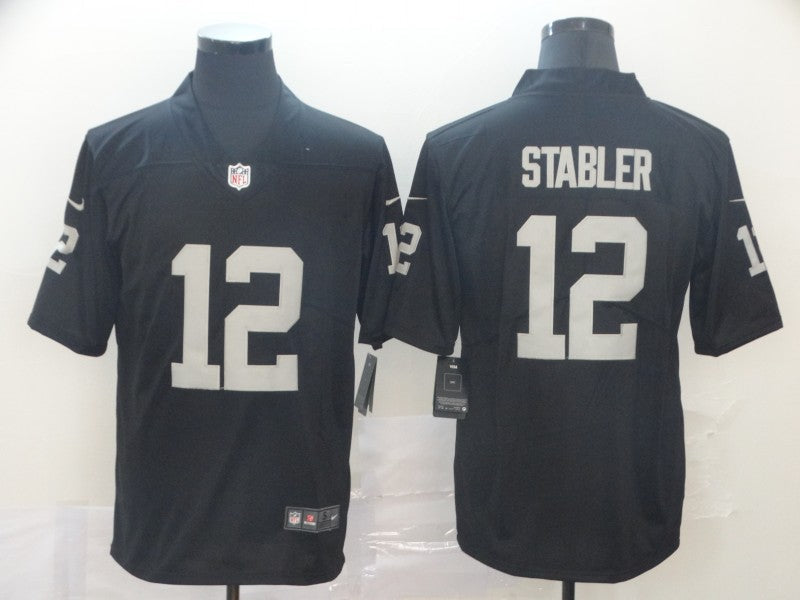 Men's Las Vegas Raiders Ken Stabler Black Game Player Jersey