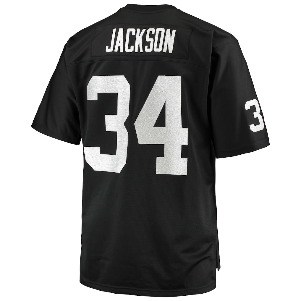 LV.Raiders #34 Bo Jackson  Black Authentic Throwback Retired Player Jersey
