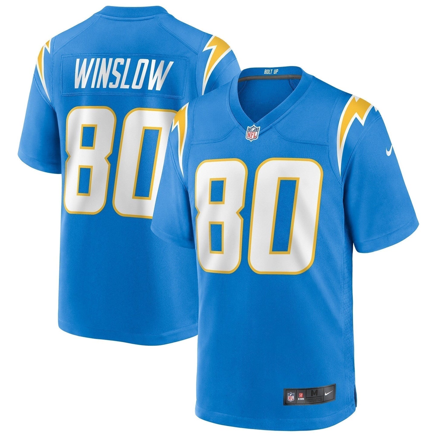 Kellen Winslow Los Angeles Chargers  Game Retired   Jersey - Powder Blue