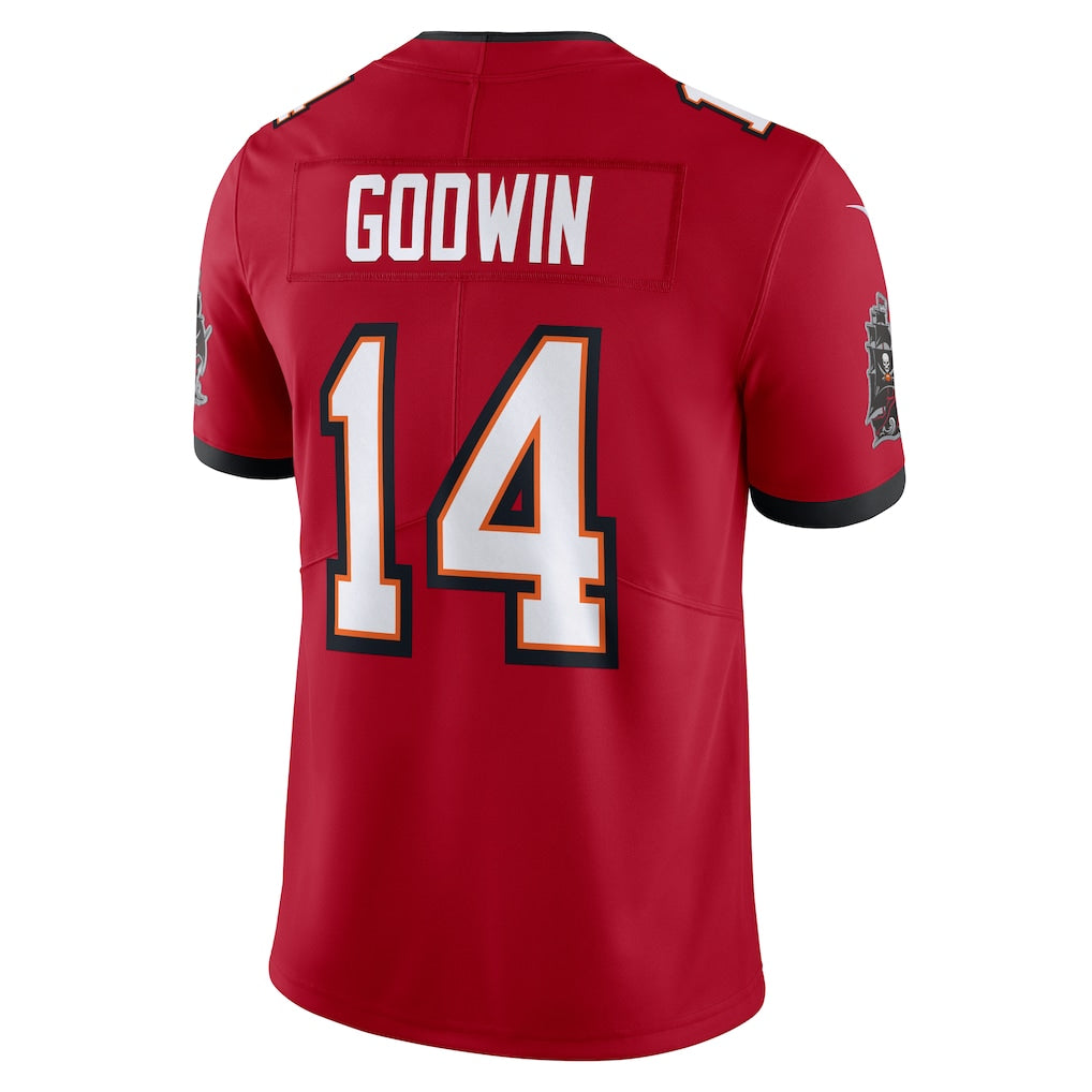 TB.Buccaneers #14 Chris Godwin Jr. Red Vapor Untouchable Limited Jersey