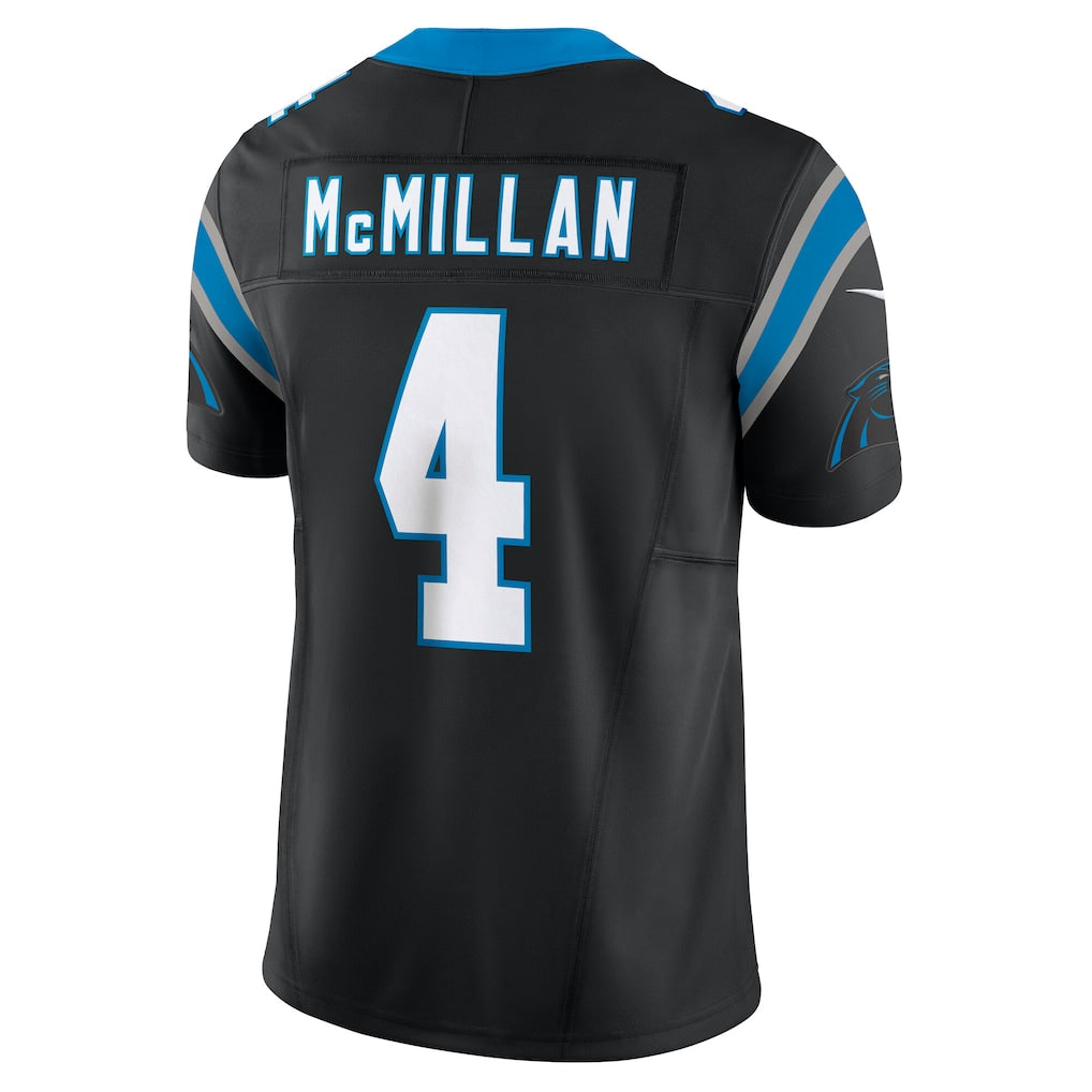 C.Panthers #4 Tetairoa McMillan Black Team Vapor F.U.S.E. Limited Jersey