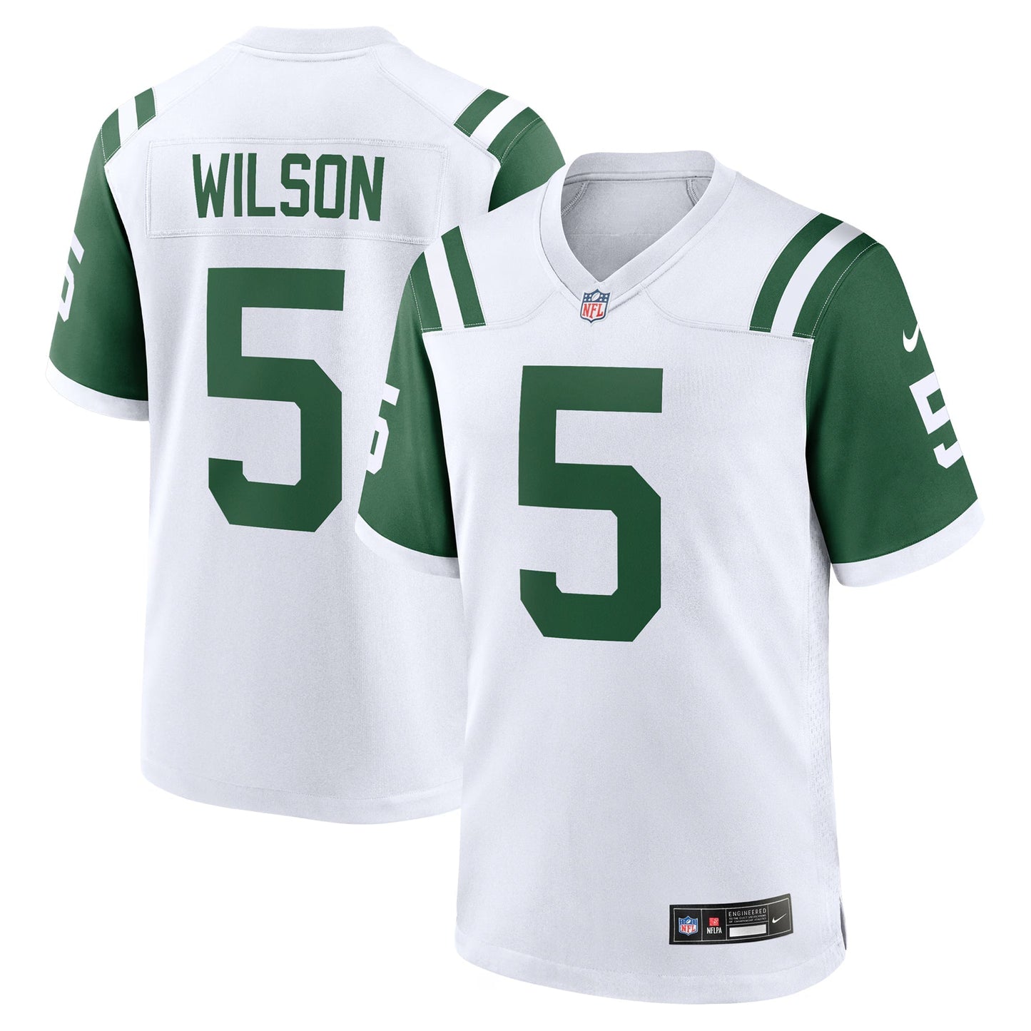 New York Jets Garrett Wilson White Classic Alternate Game Jersey