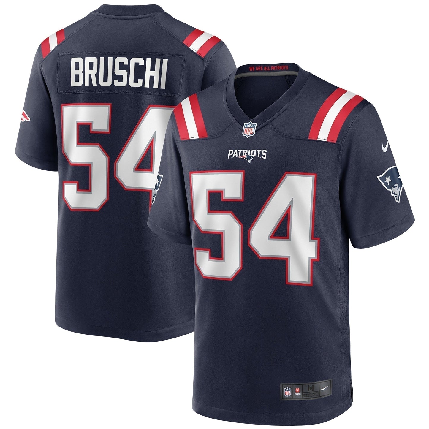 Tedy Bruschi New England Patriots  Game Retired   Jersey - Navy