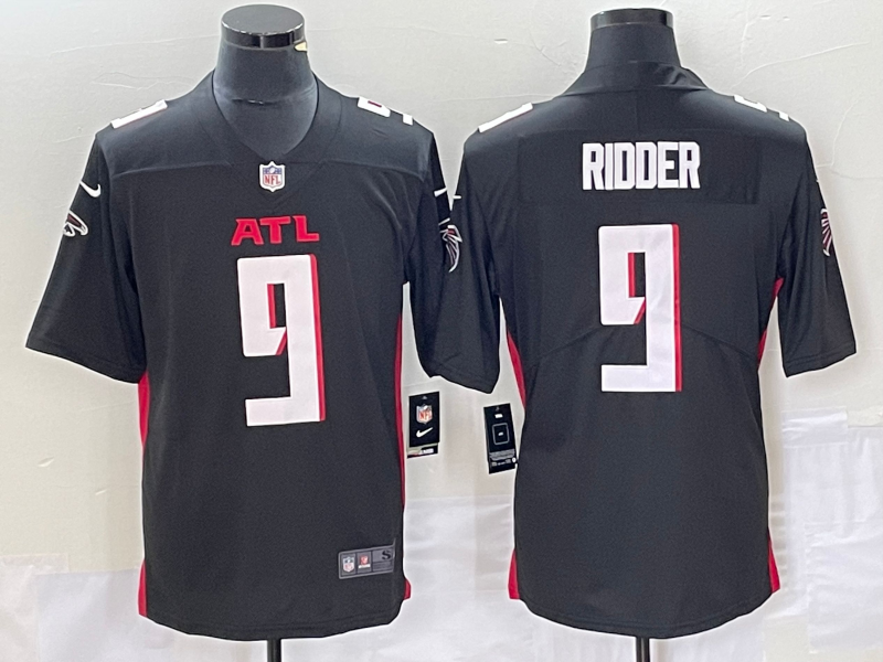 Men's Atlanta Falcons Desmond Ridder Black Game Jersey