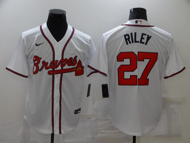 Men's Atlanta Braves Austin Riley White Replica Player Jersey