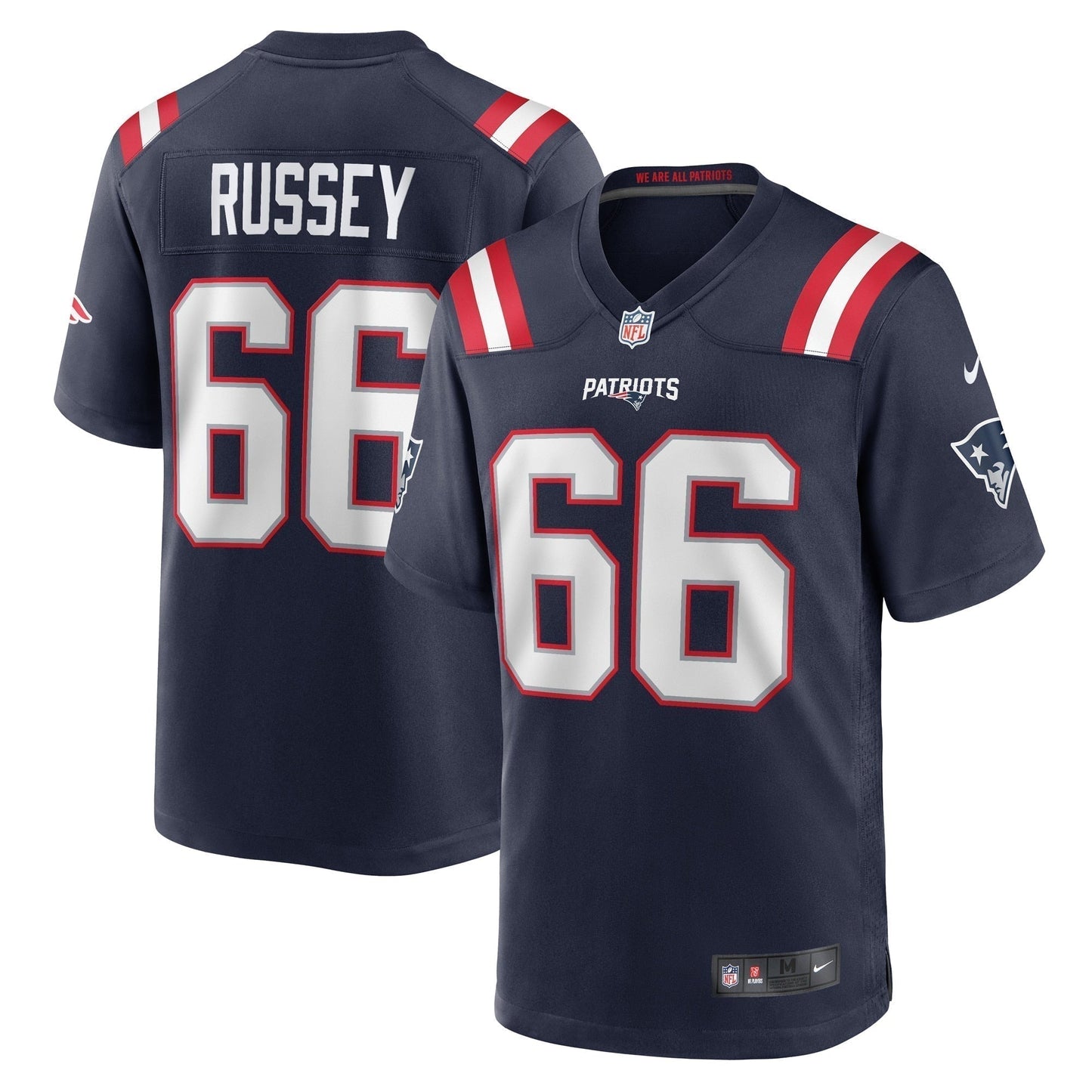 Kody Russey New England Patriots  Game   Jersey - Navy