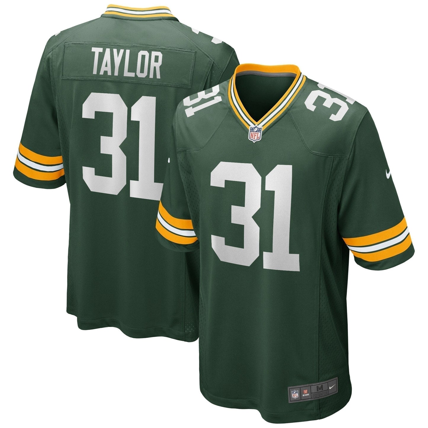 Jim Taylor Green Bay Packers  Game Retired   Jersey - Green