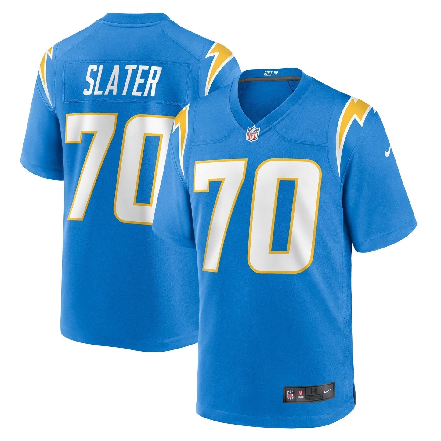 Rashawn Slater Los Angeles Chargers  2021 NFL Draft First Round Pick Game Jersey - Powder Blue