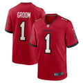Number 1 Groom Tampa Bay Buccaneers  Game Jersey - Red