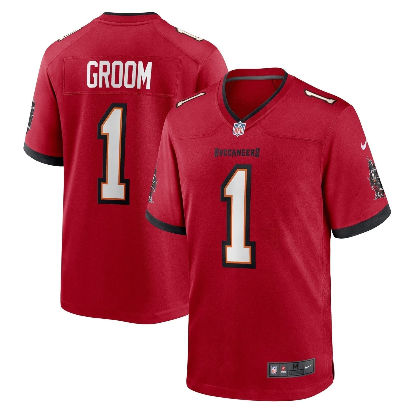 Number 1 Groom Tampa Bay Buccaneers  Game Jersey - Red