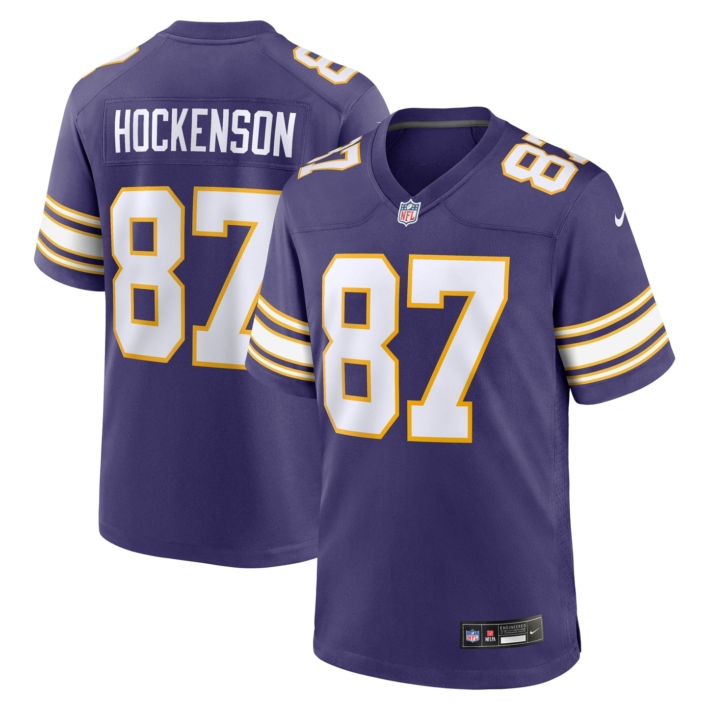 T.J. Hockenson Minnesota Vikings  Classic   Game Jersey - Purple