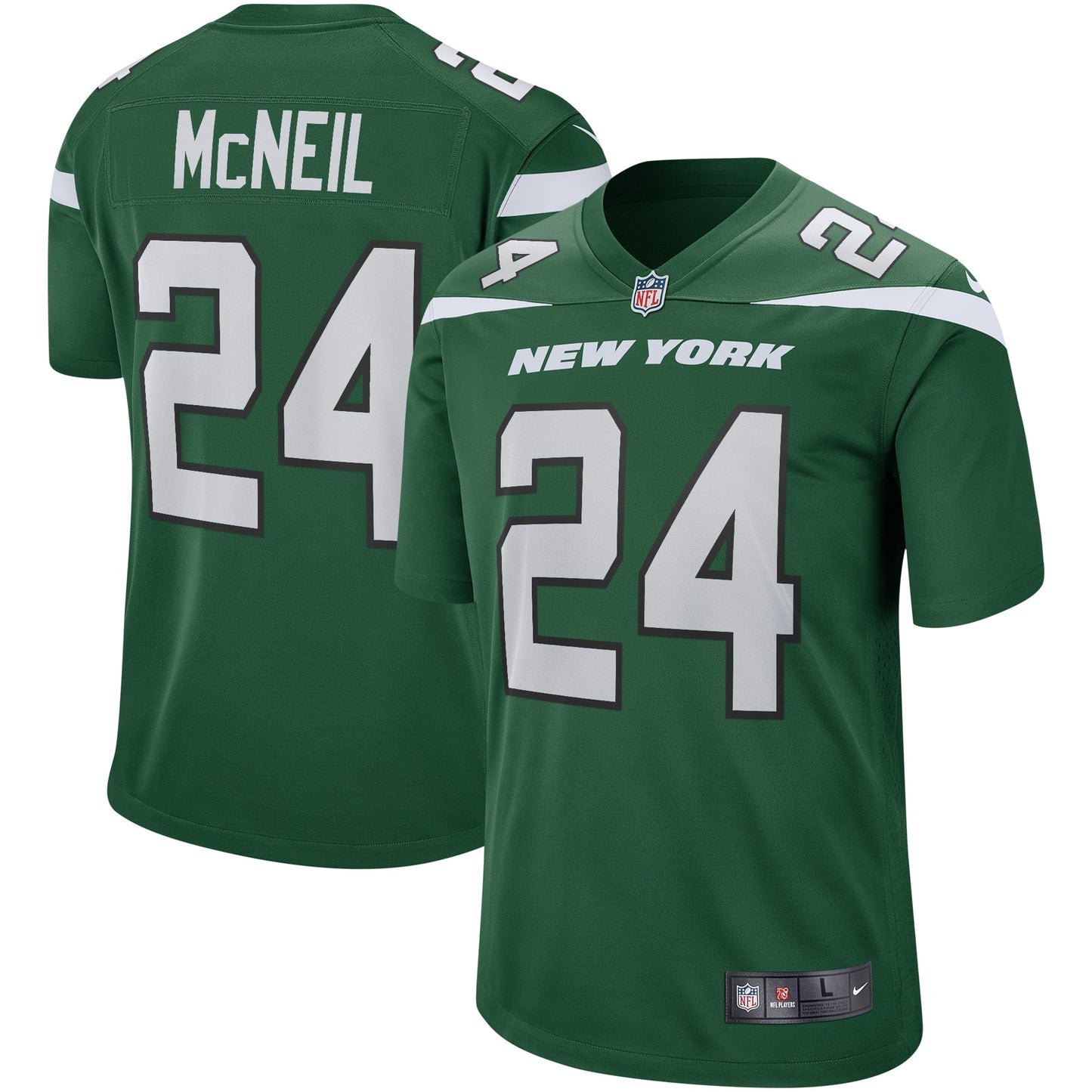 Freeman McNeil New York Jets  Game Retired   Jersey - Gotham Green