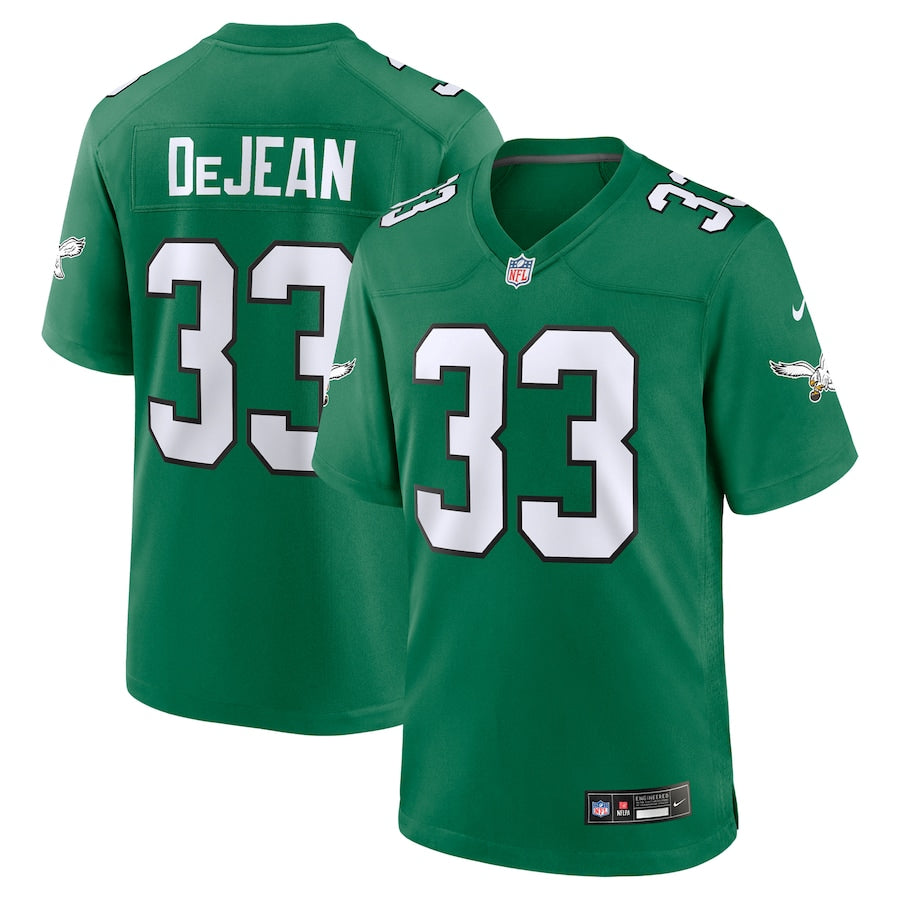 Men's Philadelphia Eagles Cooper DeJean  Kelly Green Alternate Game Jersey