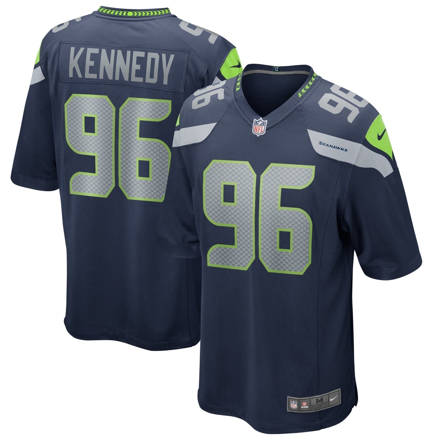 Cortez Kennedy Seattle Seahawks  Game Retired   Jersey - College Navy