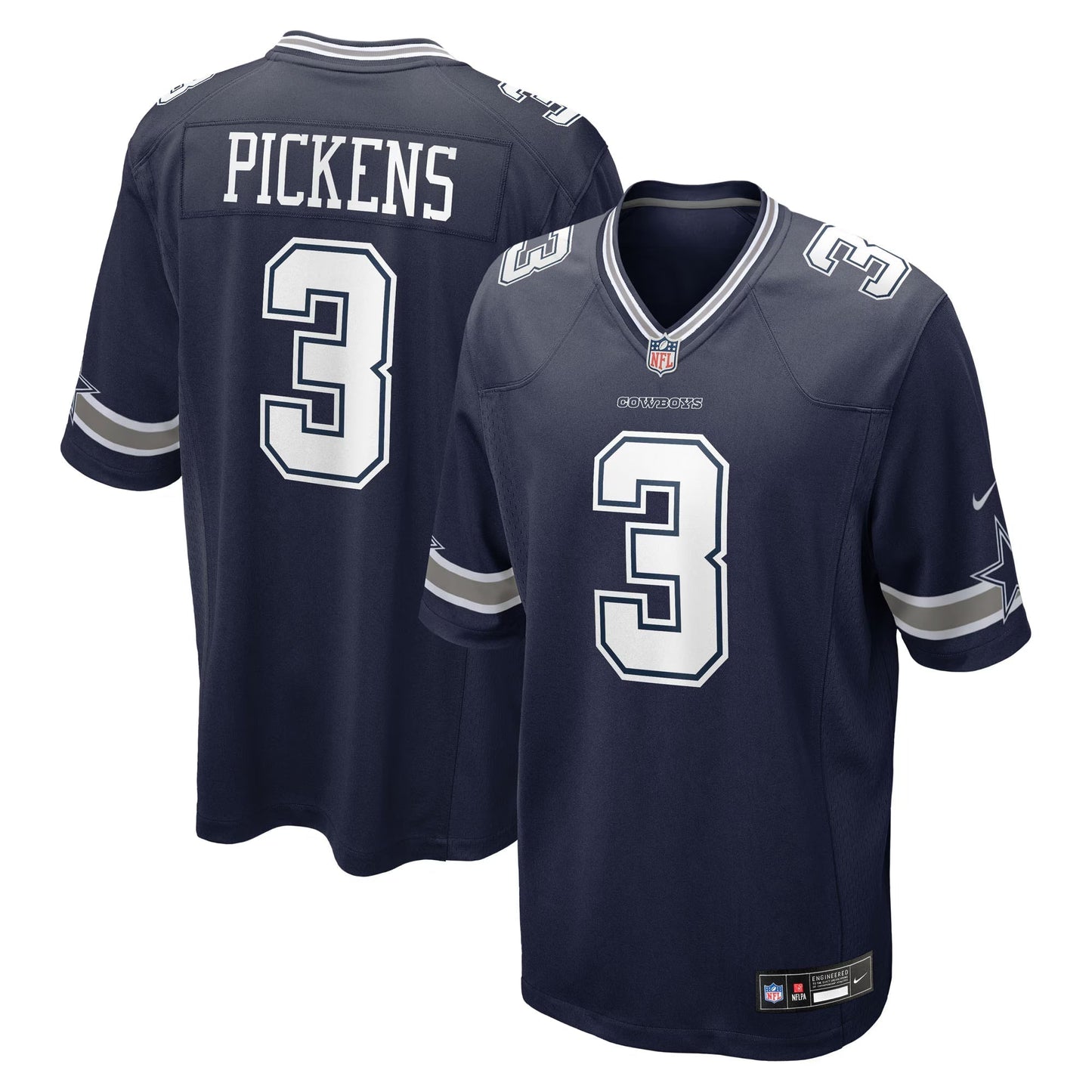 Dallas Cowboys George Pickens Navy Game Jersey