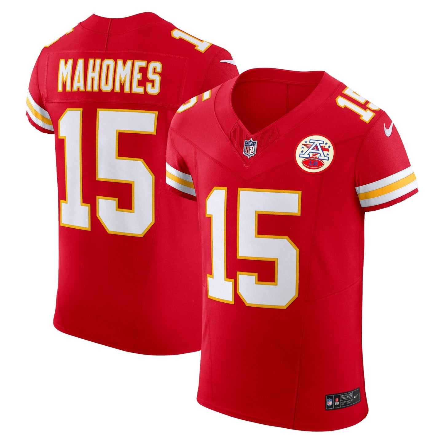 Kansas City Chiefs Patrick Mahomes Red Vapor F.U.S.E. Elite Jersey