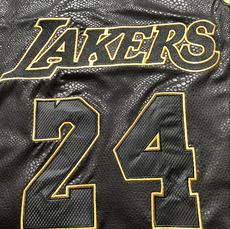 24#Kobe Bryant Retirement Commemorative Fully Embroidered Jersey