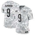 Joe Burrow Cincinnati Bengals  2024 Salute to Service Limited Jersey - Arctic Camo