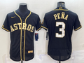 Men's Houston Astros Jeremy Pena Black Replica Team Jersey