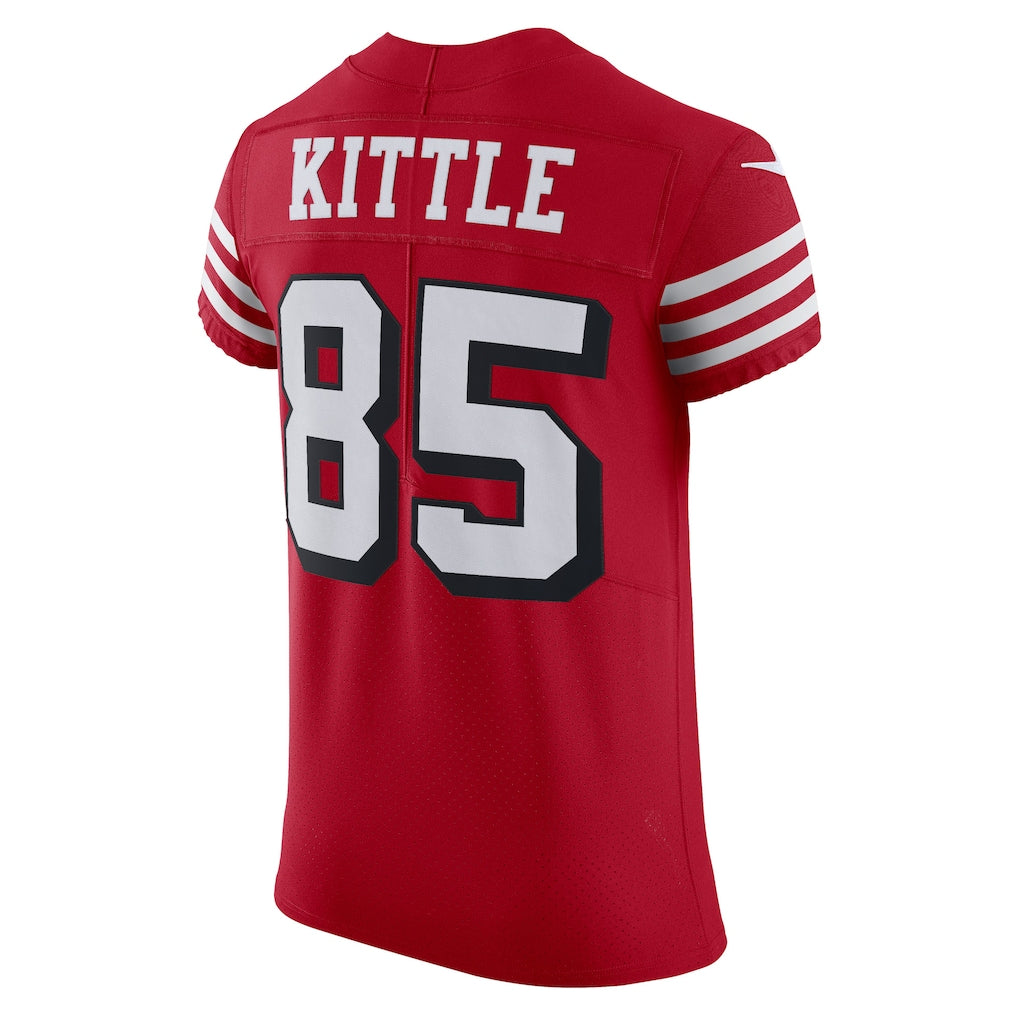 SF.49ers #85 George Kittle Scarlet Alternate Vapor Elite Jersey