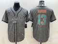 Men's Miami Dolphins Dan Marino Gray Game Jersey Joint Edition