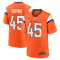 Nate Adkins Denver Broncos  Team Game Jersey -  Orange