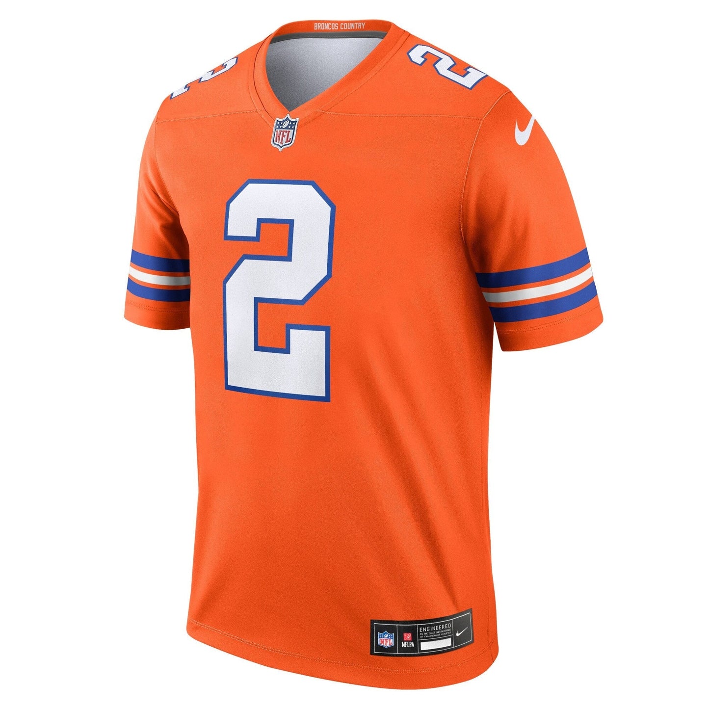 Patrick Surtain II Denver Broncos  Mile High Collection 1977 Throwback   Legend Jersey - Orange
