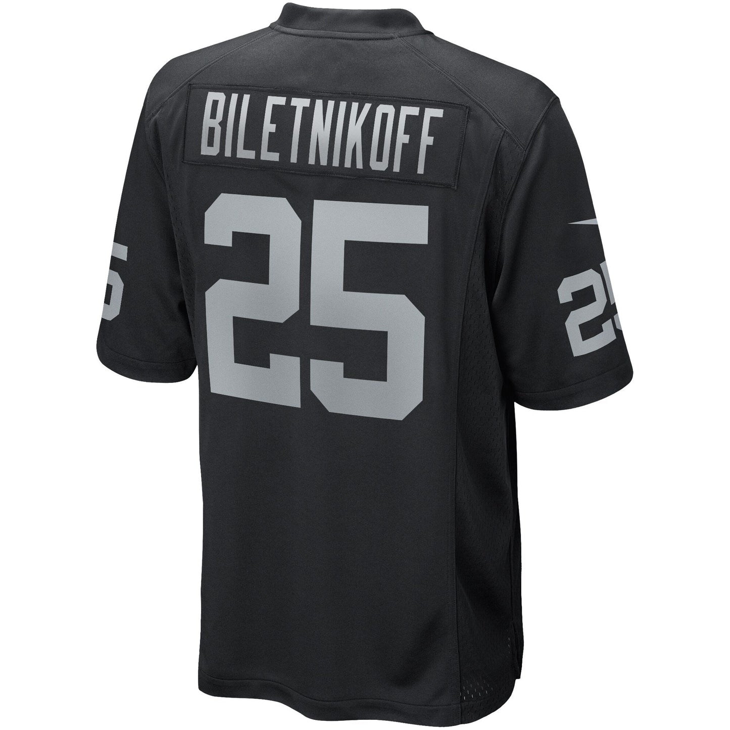 Fred Biletnikoff Las Vegas Raiders  Game Retired   Jersey - Black