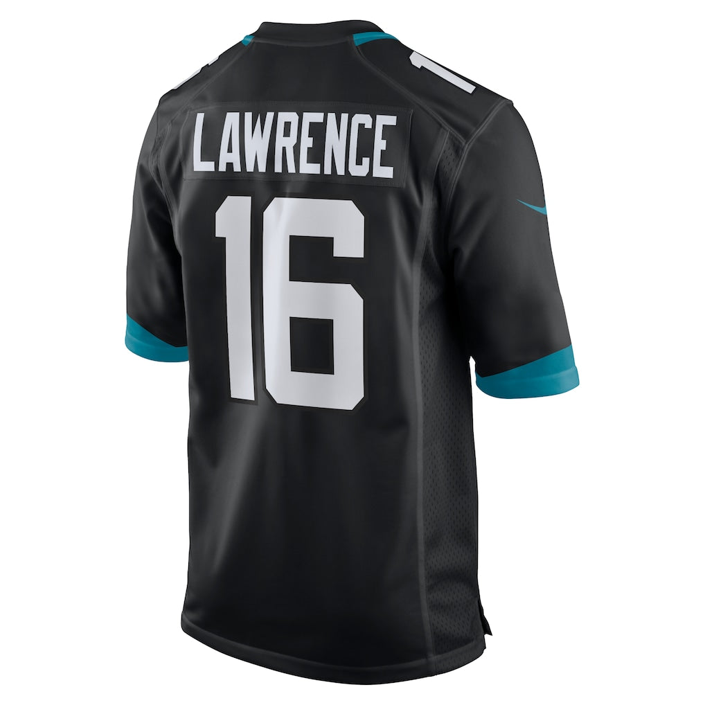 J.Jaguars #16 Trevor Lawrence Black Alternate Game Jersey