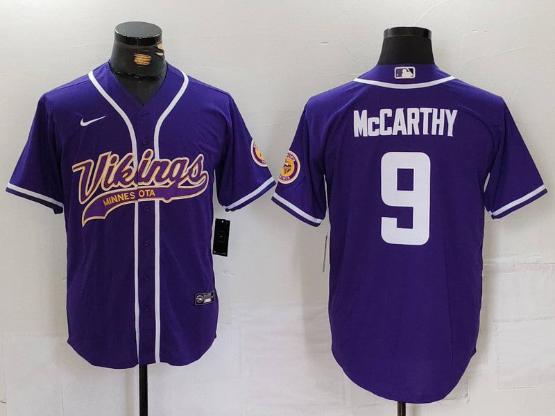 Men's Minnesota Vikings J.J. McCarthy Purple Game Jersey