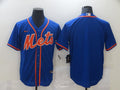 Men's New York Mets1 Royal Alternate Replica Blank Jersey