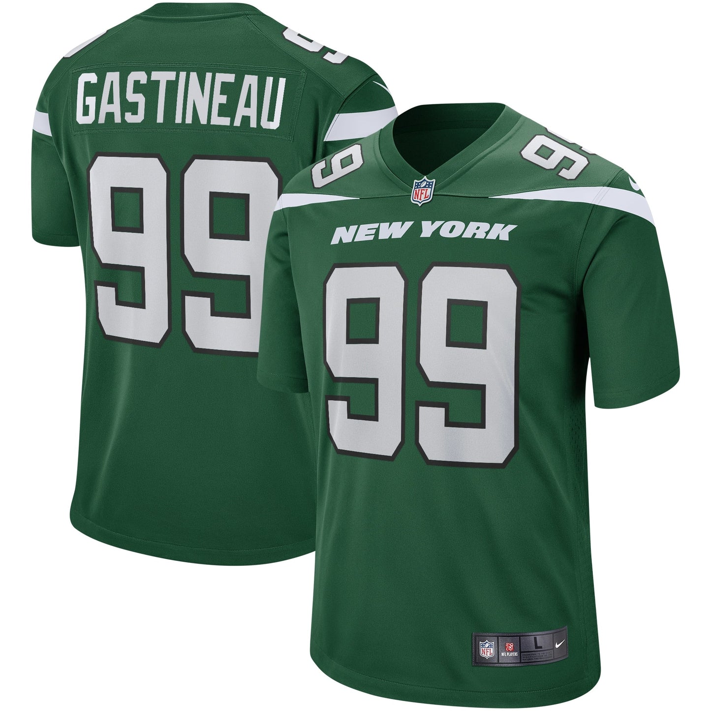 Mark Gastineau New York Jets  Game Retired   Jersey - Gotham Green