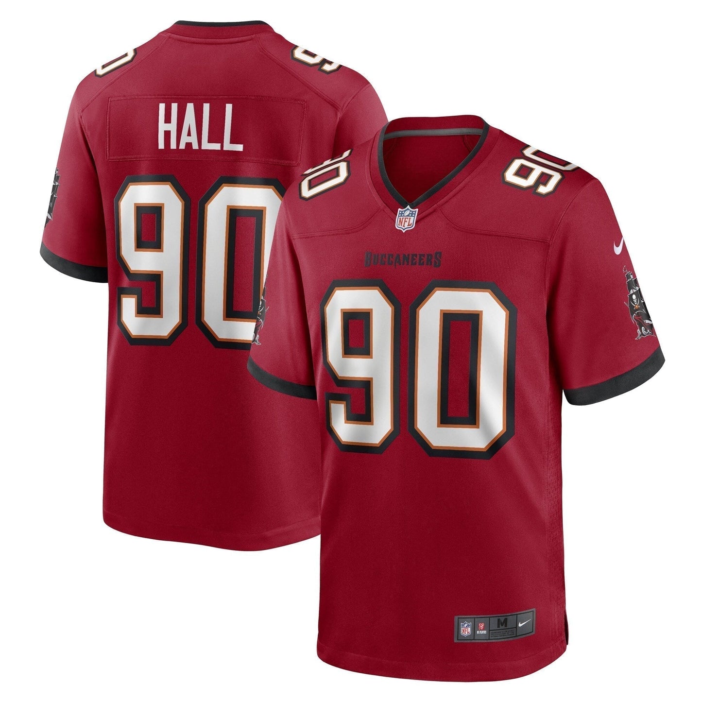 Logan Hall Tampa Bay Buccaneers  Game   Jersey - Red