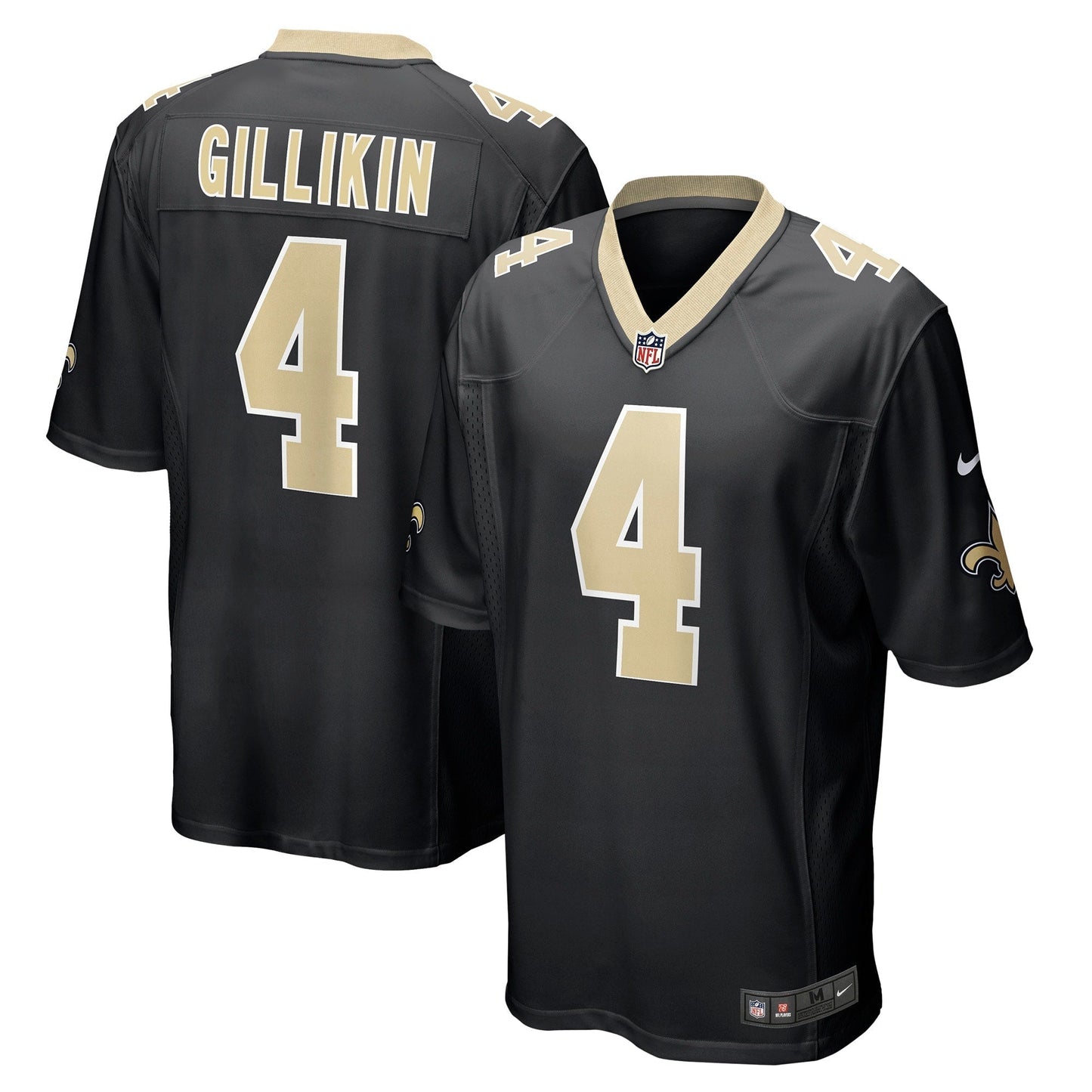 Blake Gilikin New Orleans Saints  Game   Jersey - Black