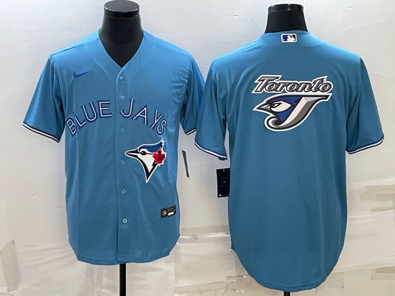 Men's Toronto Blue Jays1 Light Blue Replica Player Jersey