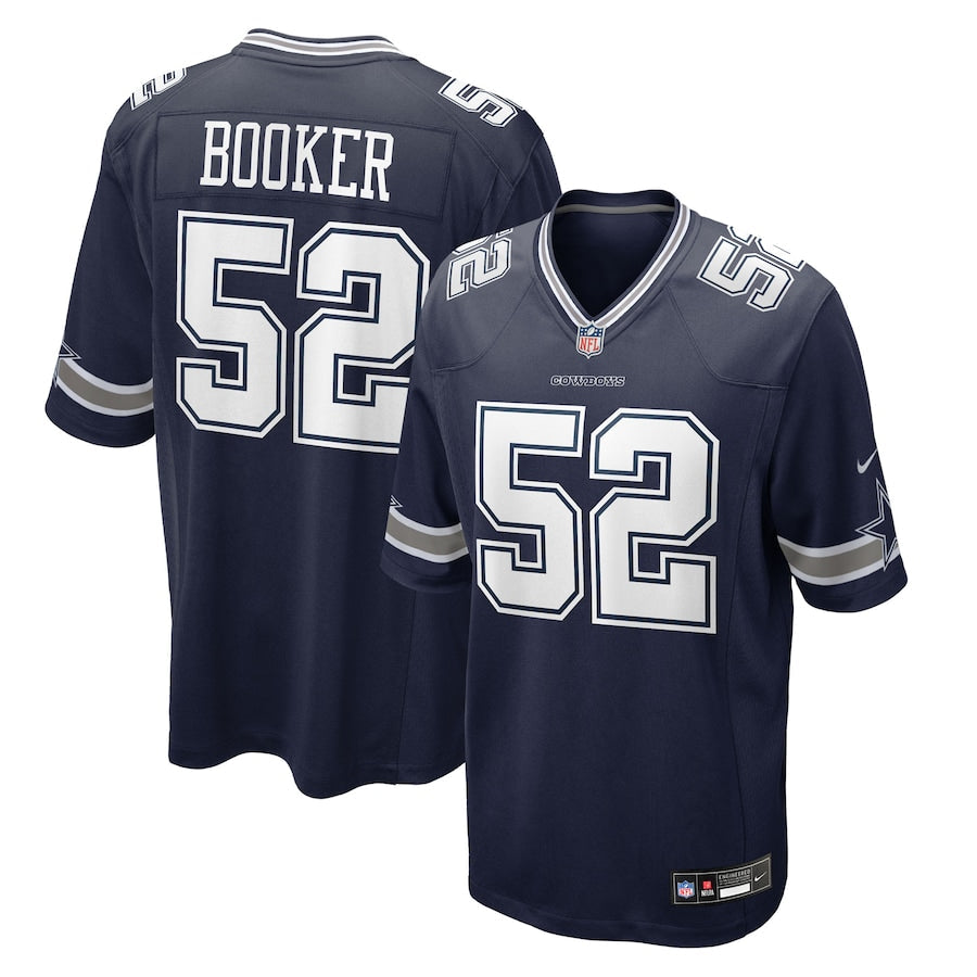 Men's Dallas Cowboys Tyler Booker  Navy 2025 NFL Draft First Round Pick Game Jersey