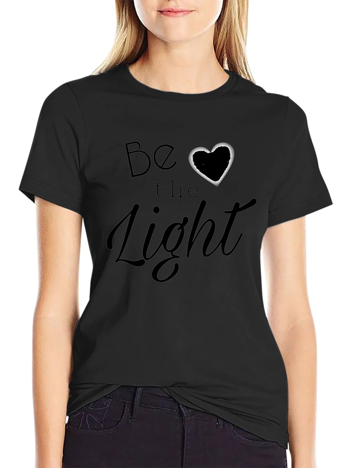Be The Light Graphic Tee - Black Softstyle T-Shirt